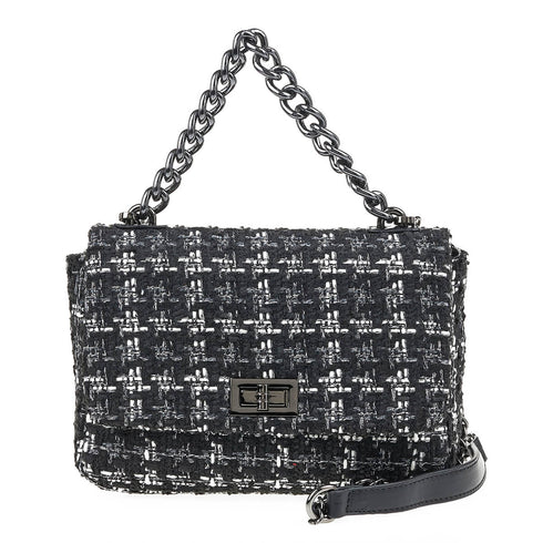 Verde Γυναικεία Τσάντα Χιαστί 16-7001 Μαύρο