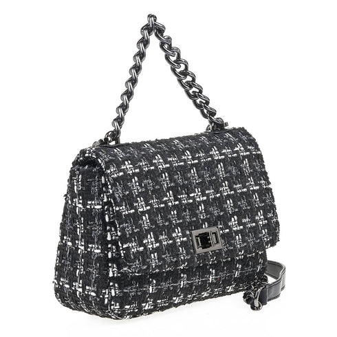 Verde Γυναικεία Τσάντα Χιαστί 16-7001 Μαύρο