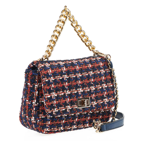 Verde Γυναικεία Τσάντα Χιαστί 16-7001 Μπλε