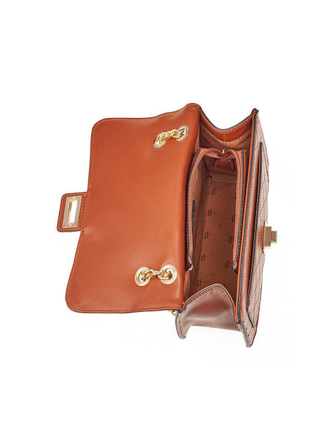 Verde Γυναικεία Τσάντα Ώμου 16-7002 Κάμελ