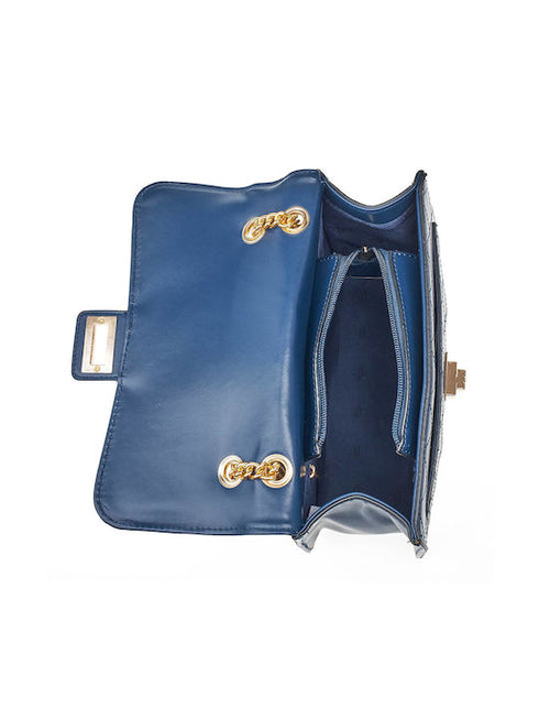 Verde Γυναικεία Τσάντα Ώμου 16-7002 Μπλε