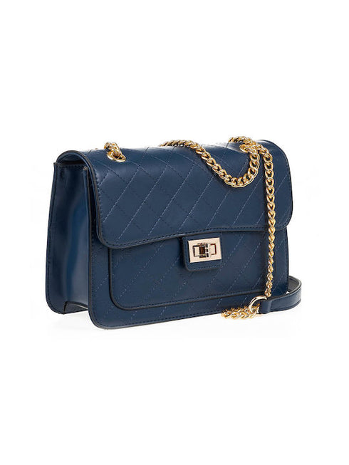 Verde Γυναικεία Τσάντα Ώμου 16-7002 Μπλε