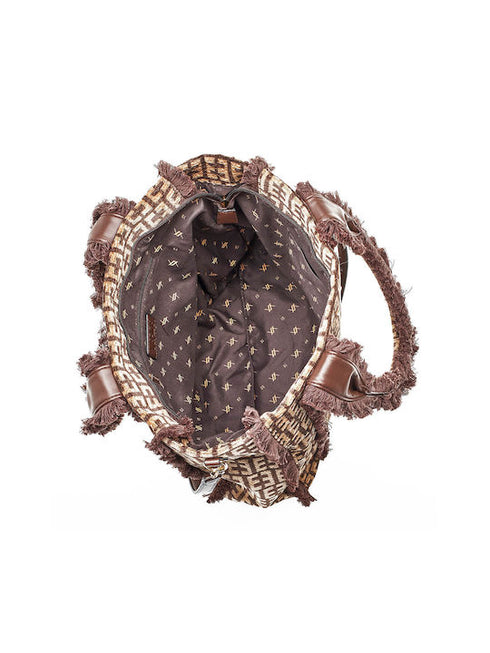 Verde Γυναικεία Τσάντα Ώμου 16-7014 Καφέ