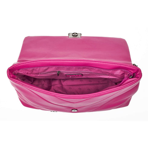 Verde Γυναικεία Τσάντα Ώμου 16-7050 Φούξια