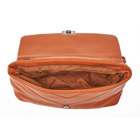 Verde Γυναικεία Τσάντα Ώμου 16-7050 Κάμελ