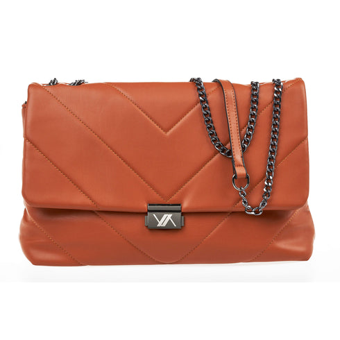 Verde Γυναικεία Τσάντα Ώμου 16-7050 Κάμελ