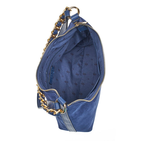 Verde Γυναικεία Τσάντα Ώμου 16-7065 Μπλε