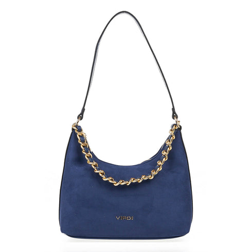 Verde Γυναικεία Τσάντα Ώμου 16-7065 Μπλε