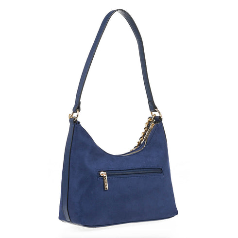 Verde Γυναικεία Τσάντα Ώμου 16-7065 Μπλε