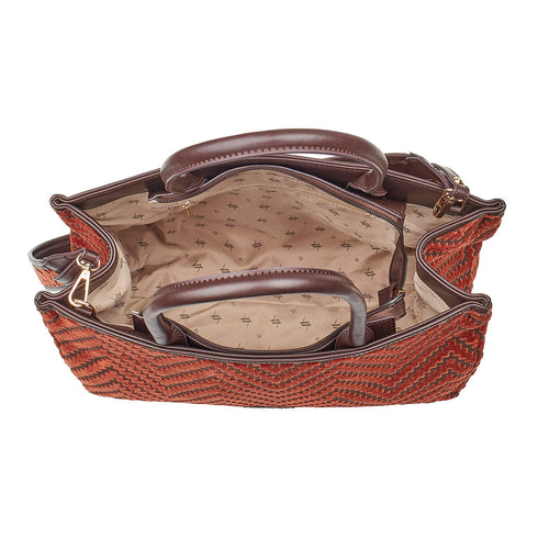 Verde Γυναικεία Τσάντα Ώμου 16-7148 Κεραμιδί