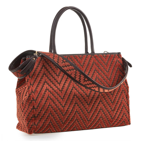 Verde Γυναικεία Τσάντα Ώμου 16-7148 Κεραμιδί