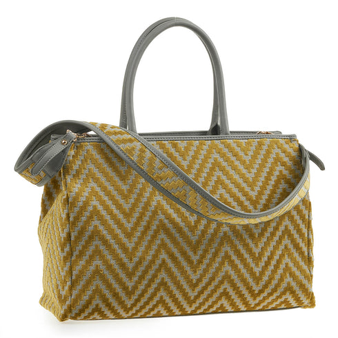 Verde Γυναικεία Τσάντα Ώμου 16-7148 Λαδί