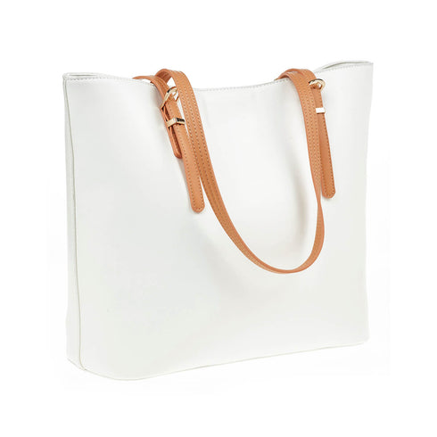 Verde Γυναικεία Τσάντα Ώμου 16-7237 Λευκό