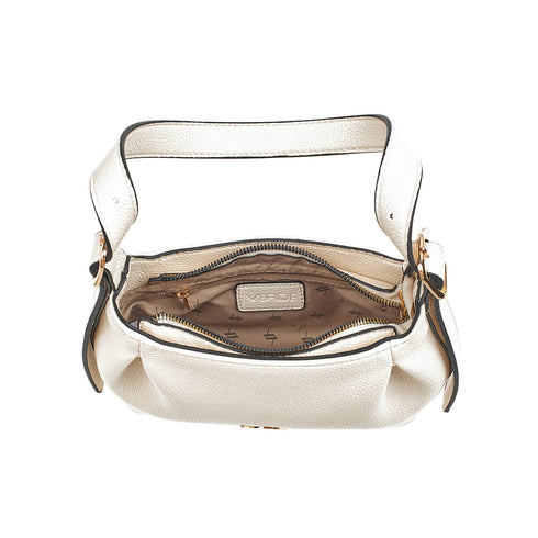 Verde Γυναικεία Τσάντα Ώμου 16-7248 Εκρού