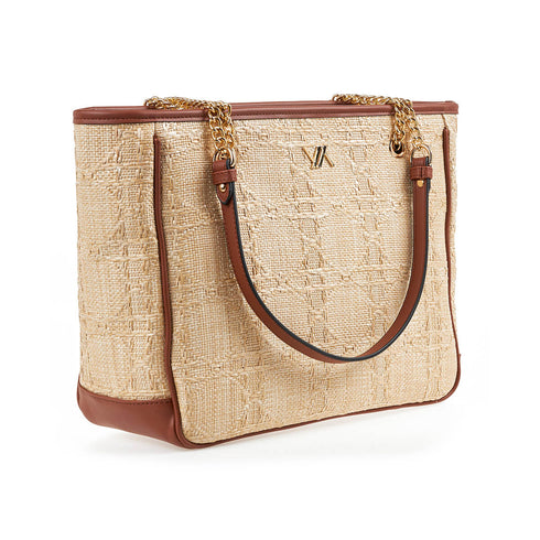 Verde Γυναικεία Τσάντα Ώμου 16-7295 Κάμελ