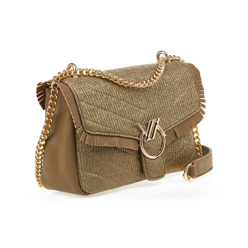 Verde Γυναικεία Τσάντα Ώμου 16-7313 Χακί