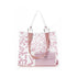 Verde Γυναικεία Τσάντα Ώμου 16-7366 Λευκό-Ροζ