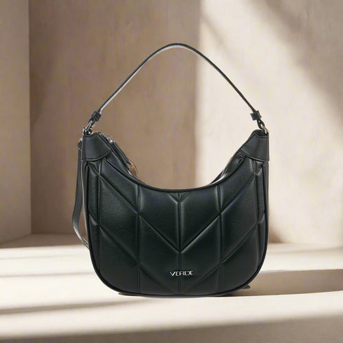 Verde Γυναικεία Τσάντα Ώμου 16-7392 Μαύρο