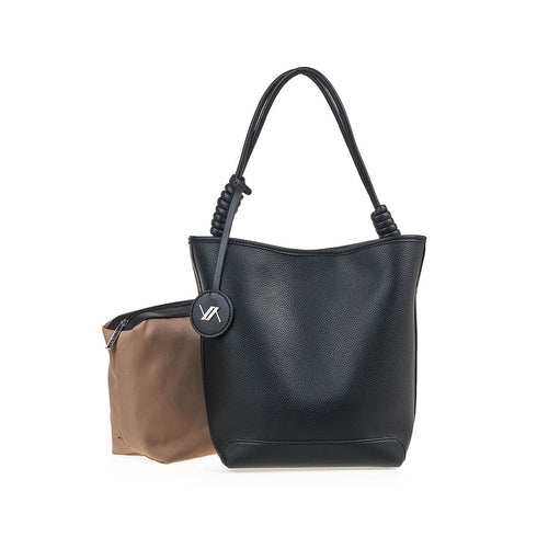 Verde Γυναικεία Τσάντα Ώμου 16-7420 Μαύρο