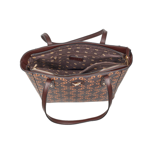 Verde Γυναικεία Τσάντα Ώμου 16-7566 Καφέ