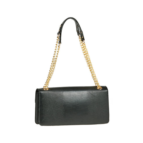 Verde Γυναικεία Τσάντα Ώμου 16-7583 Μαύρο