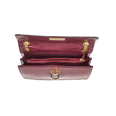 Verde Γυναικεία Τσάντα Ώμου 16-7583 Μπορντώ