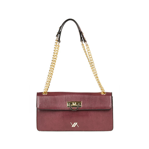 Verde Γυναικεία Τσάντα Ώμου 16-7583 Μπορντώ