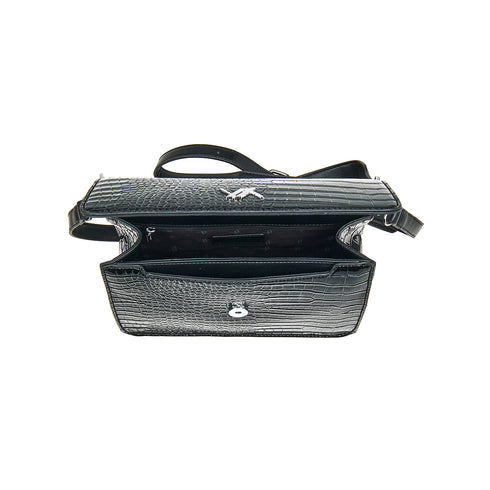 Verde Γυναικεία Τσάντα Ώμου 16-7650 Μαύρο