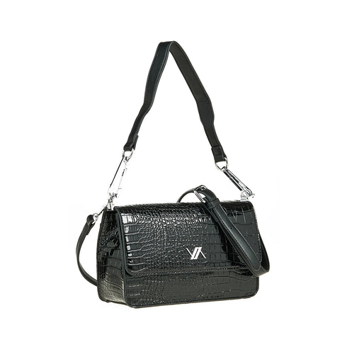 Verde Γυναικεία Τσάντα Ώμου 16-7650 Μαύρο