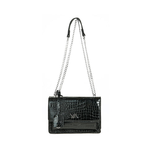 Verde Γυναικεία Τσάντα Ώμου 16-7651 Μαύρο