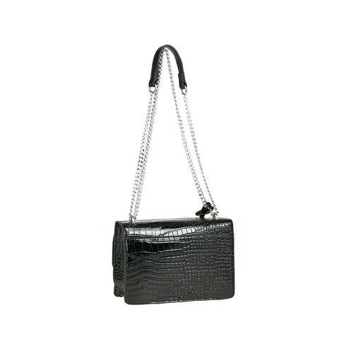 Verde Γυναικεία Τσάντα Ώμου 16-7651 Μαύρο