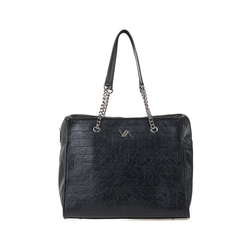 Verde Γυναικεία Τσάντα Ώμου 16-7654 Μαύρο