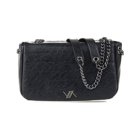 Verde Γυναικεία Τσάντα Ώμου 16-7655 Μαύρο