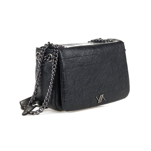 Verde Γυναικεία Τσάντα Ώμου 16-7655 Μαύρο