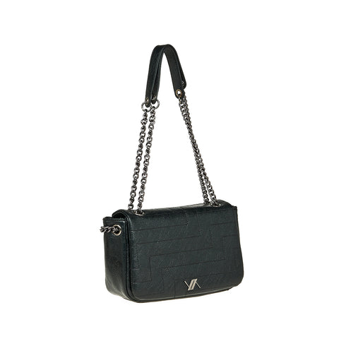 Verde Γυναικεία Τσάντα Ώμου 16-7655 Μαύρο