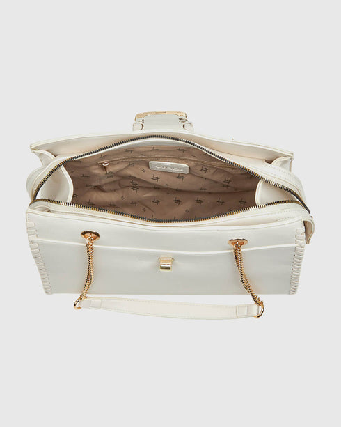 Verde Γυναικεία Τσάντα Ώμου 16-7704 Εκρού