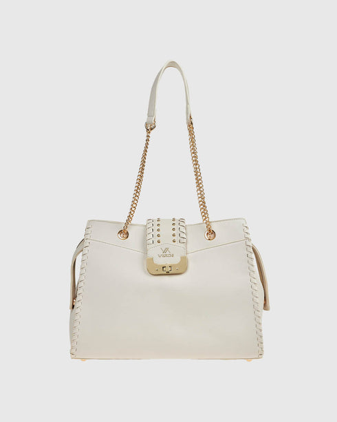 Verde Γυναικεία Τσάντα Ώμου 16-7704 Εκρού