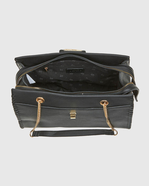 Verde Γυναικεία Τσάντα Ώμου 16-7704 Μαύρο