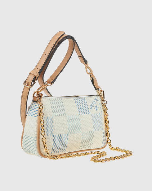 Verde Γυναικεία Τσάντα Ώμου  16-7769 Μπλε