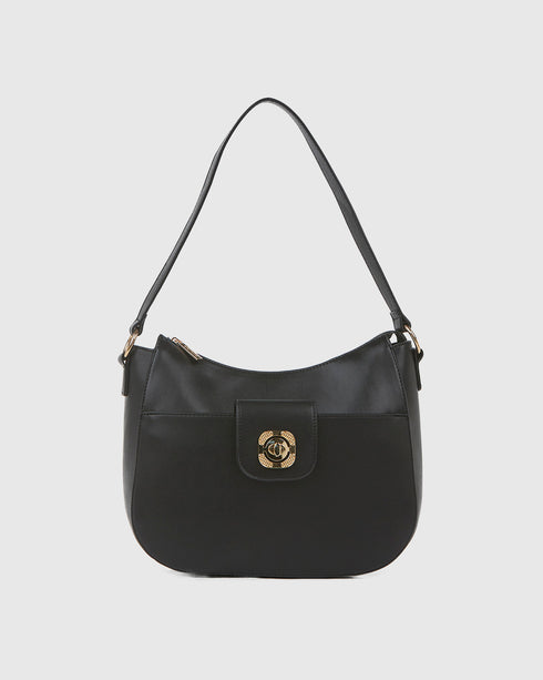 Verde Γυναικεία Τσάντα Ώμου 16-7829 Μαύρο