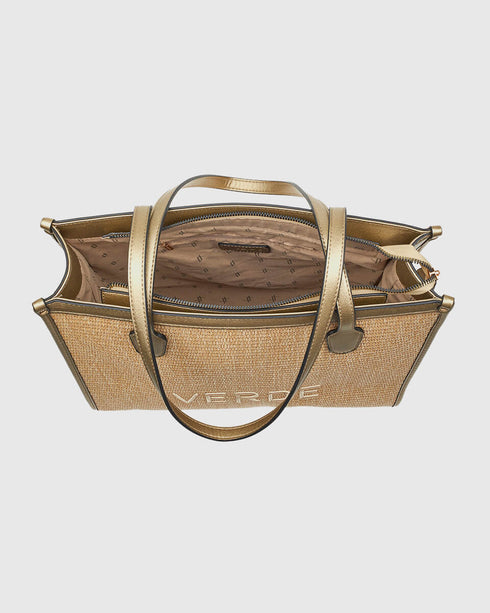 Verde Γυναικεία Τσάντα Ώμου 16-7831 Χρυσό