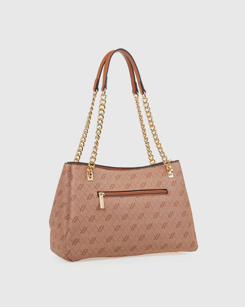 Verde Γυναικεία Τσάντα Ώμου 16-7857 Κάμελ