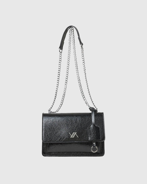 Verde Γυναικεία Τσάντα Ώμου 16-7891 Μαύρο