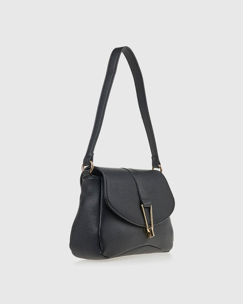 Verde Γυναικεία Τσάντα Ώμου 16-7915 Μαύρο