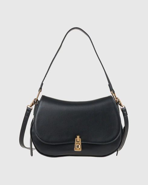 Verde Γυναικεία Τσάντα  Ώμου 16-7994 Μαύρο