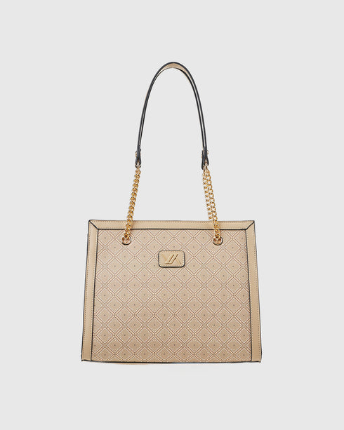 Verde Γυναικεία Τσάντα Ώμου  16-8020 Εκρού