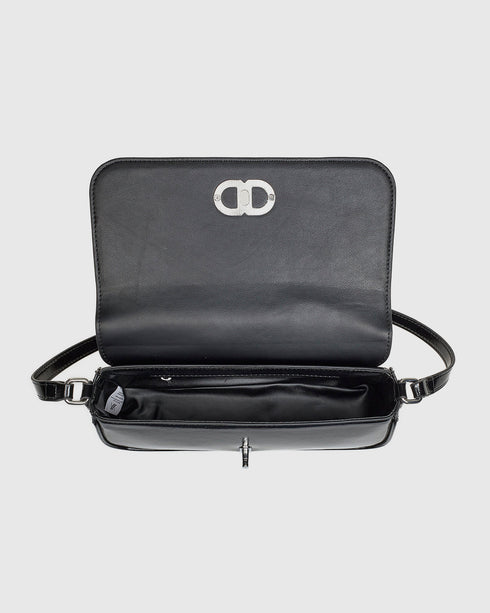 Verde Γυναικεία Τσάντα Ώμου 16-8031 Μαύρο