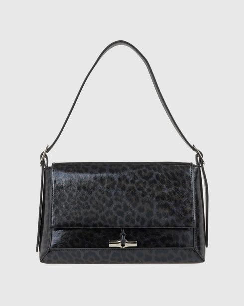 Verde Γυναικεία Τσάντα Ώμου 16-8065 Μαύρο