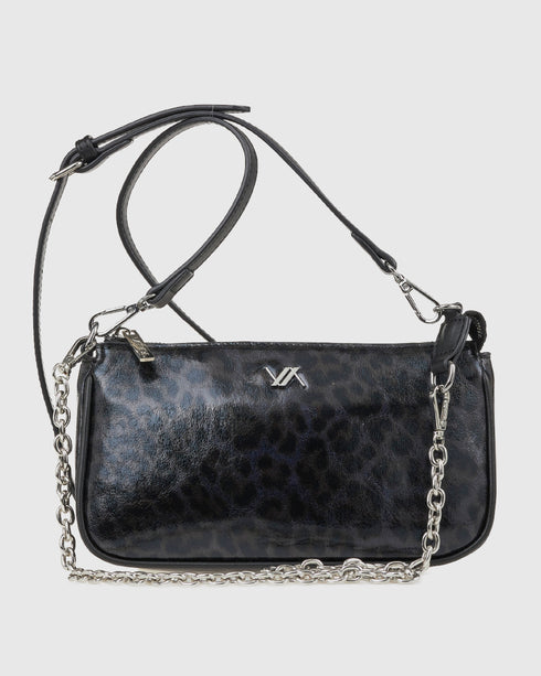 Verde Γυναικεία Τσάντα Ώμου 16-8066 Μαύρο