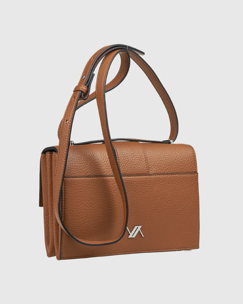 Verde Γυναικεία Τσάντα Ώμου 16-8096 Κάμελ